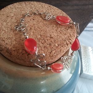 3 for $12 Semi Precious Orange Stone Bracelet